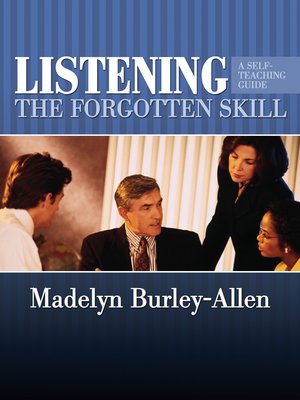 cover image of Listening--The Forgotten Skill